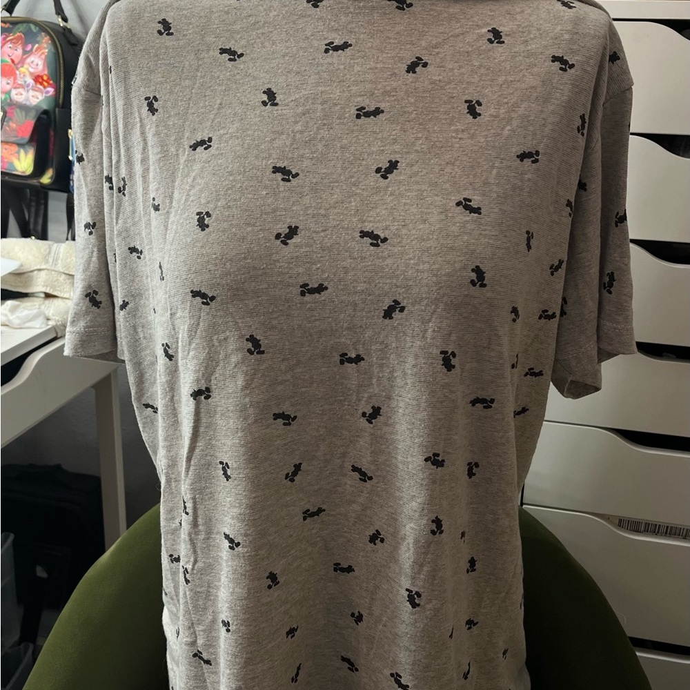 Disney Gray Mickey Mouse Short Sleeve Tee